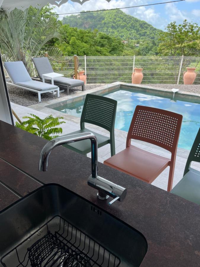 Les Appart Villa Sunbay Caraibes Avec Piscine Privative Vue Mer Et Montagne Le François Extérieur photo